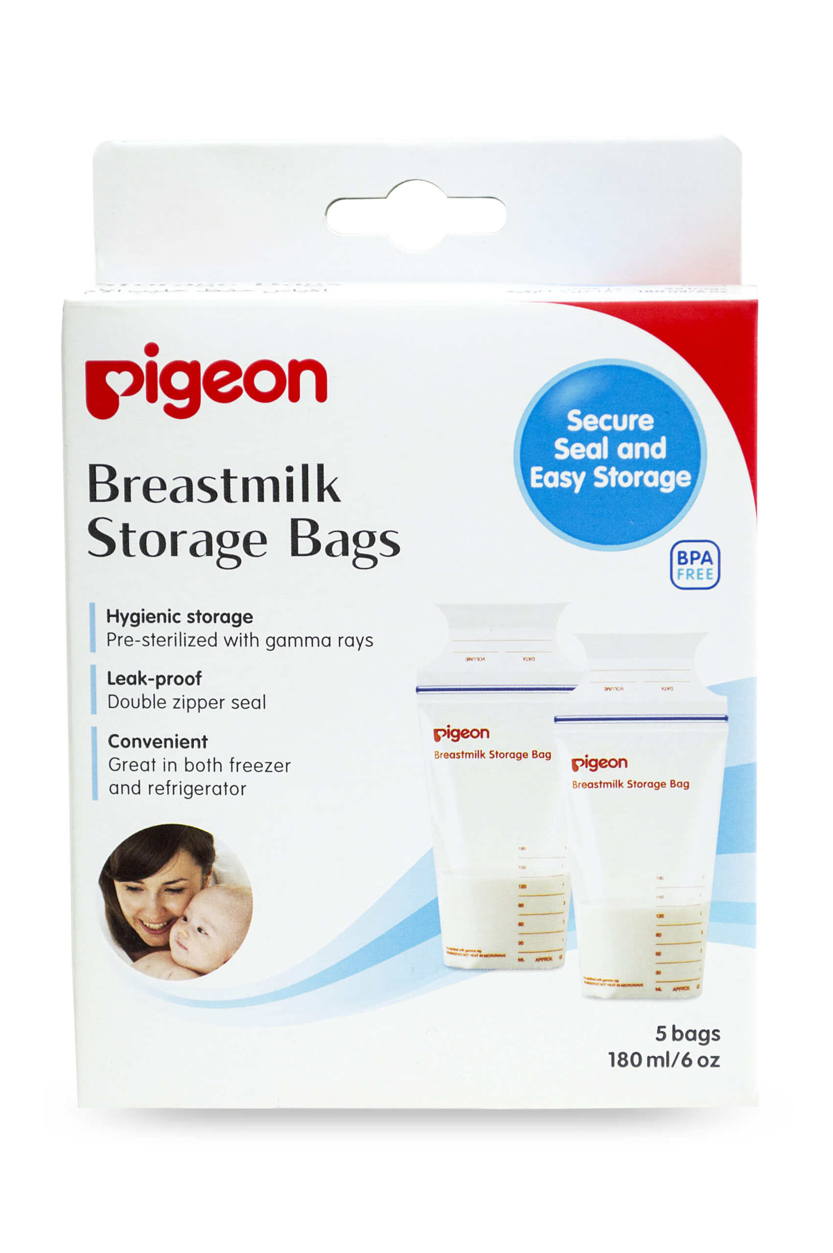 Pigeon Breastmilk Storage Bags 25’S Kinderia Malaysia