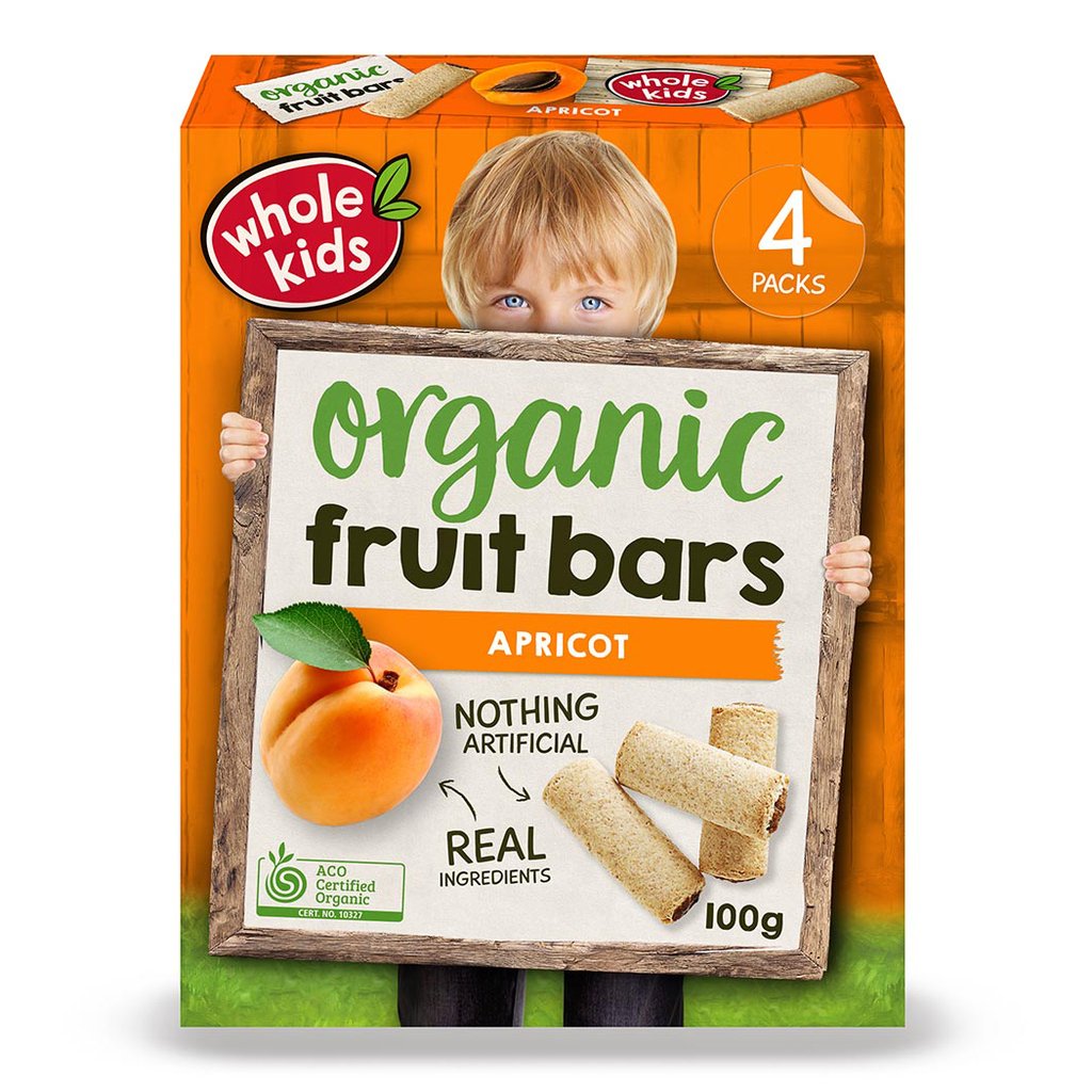 WHOLE KIDS ORGANIC FRUIT BARS APRICOT Kinderia Malaysia